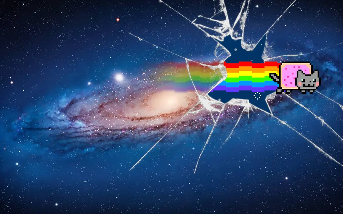 Nyan Cat will soon break through this dimension into the next, where he will be both conqueror and destroyer.